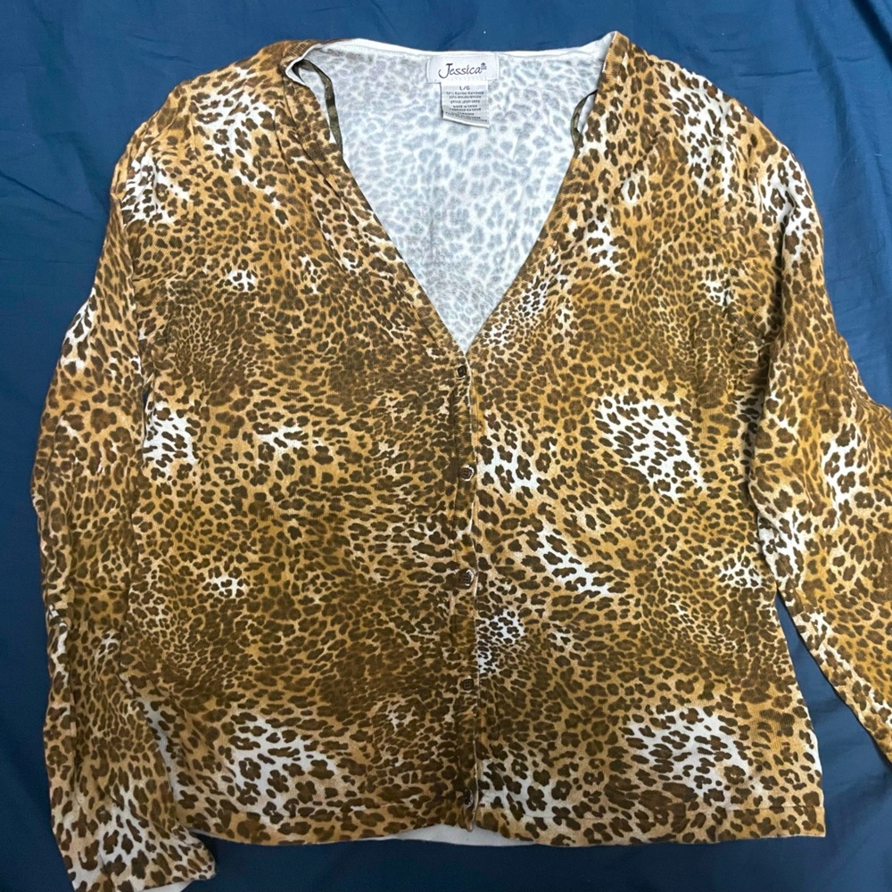 Leopard Print Cardigan